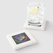 Barefoot Autism Challenge Untersetzer (Seitenansicht)