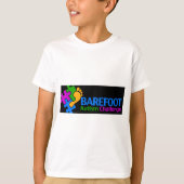 Barefoot Autismus Challenge kids Shirt (Vorderseite)