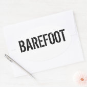 Barefoot Autoaufkleber Ovaler Aufkleber (Umschlag)