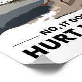 Barefoot Barefooting Ski Wassersport Motorboot Poster (Ecke)