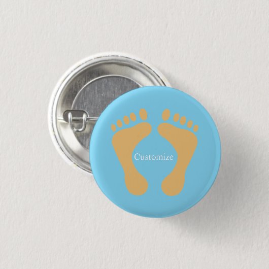 Barefoot Beach Bum Thunder_Cove Button (Vorne & Hinten)