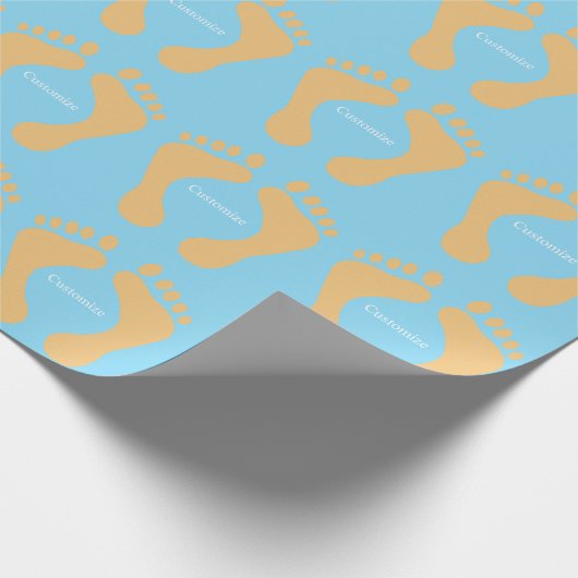 Barefoot Beach Bum Thunder_Cove Geschenkpapier (Ecke)