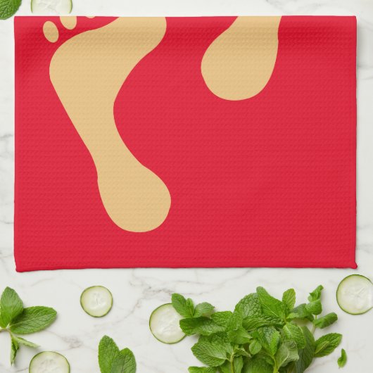 Barefoot Beach Bum Thunder_Cove Geschirrtuch (Gefaltet)