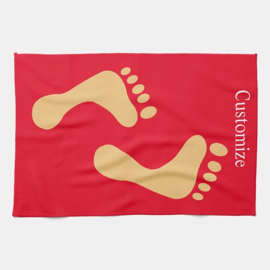 Barefoot Beach Bum Thunder_Cove Geschirrtuch (Horizontal)