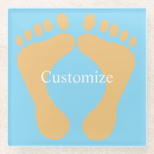 Barefoot Beach Bum Thunder_Cove Glasuntersetzer (Vorderseite)