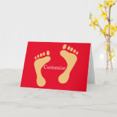 Barefoot Beach Bum Thunder_Cove Karte (Gelbe Blume)