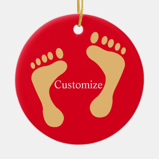 Barefoot Beach Bum Thunder_Cove Keramik Ornament (Vorne)