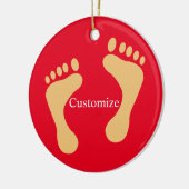 Barefoot Beach Bum Thunder_Cove Keramik Ornament (Links)