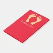 Barefoot Beach Bum Thunder_Cove Post-it Klebezettel (angewinkelt)