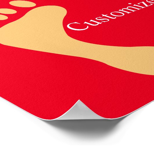 Barefoot Beach Bum Thunder_Cove Poster (Ecke)