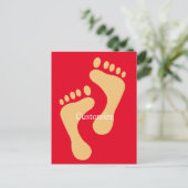 Barefoot Beach Bum Thunder_Cove Postkarte (Stehend Vorderseite)