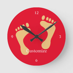 Barefoot Beach Bum Thunder_Cove Runde Wanduhr