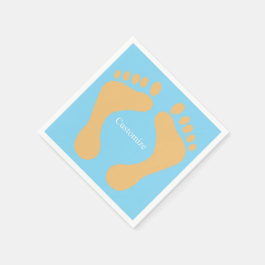 Barefoot Beach Bum Thunder_Cove Serviette (Ecke)