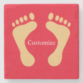 Barefoot Beach Bum Thunder_Cove Steinuntersetzer (Vorderseite)