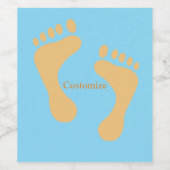 Barefoot Beach Bum Thunder_Cove Weinetikett (Einzelnes Label)