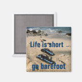 Barefoot Beach Inspiration-Magnet Magnet (Vorderseite/Rückseite)