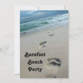 Barefoot Beach Party Einladung (Vorderseite)
