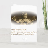 Barefoot Beauty Happy St. Patrick's Day Card Karte (Rückseite)