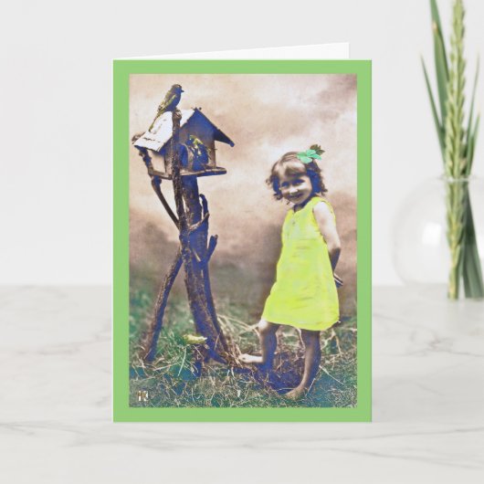 Barefoot Beauty Happy St. Patrick's Day Card Karte (Vorderseite)