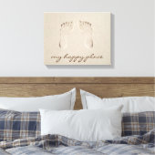 Barefoot Footprint in Sand Leinwanddruck (Insitu (Schlafzimmer))