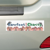 Barefoot für Wohltätigkeit Autoaufkleber (Auf Auto)