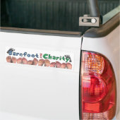 Barefoot für Wohltätigkeit Autoaufkleber (Auf Lkw)