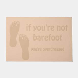 Barefoot Hippie Willkommen Fußmatte
