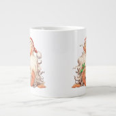 Barefoot Holly Jolly Santa Jumbo-Tasse (Vorderseite)