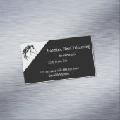 Barefoot Hoof Trimming Classic Horse Logo Business Magnetische Visitenkarte (Beispiel)