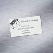 Barefoot Hoof Trimming Classic Horse Logo Magnetische Visitenkarte (Beispiel)