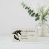 Barefoot Housing Trimming Schwarz-weiße Kunst Visitenkarte (Stehend Vorderseite)