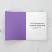 Barefoot in Wildblumen zum Geburtstag Karte (Innenseite)