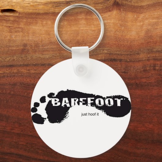 BareFoot-Logo Schlüsselanhänger (Vorderseite)