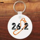 Barefoot Marathon Keychain Schlüsselanhänger (Vorderseite)