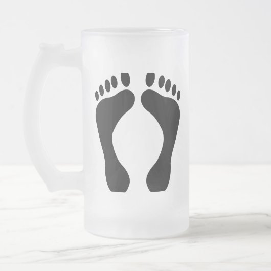 Barefoot Mattglas Bierglas (Links)