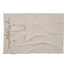 Barefoot Prints in Beach Sand