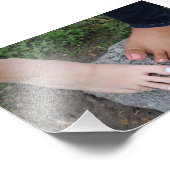 Barefoot Rock Foto Print (Ecke)