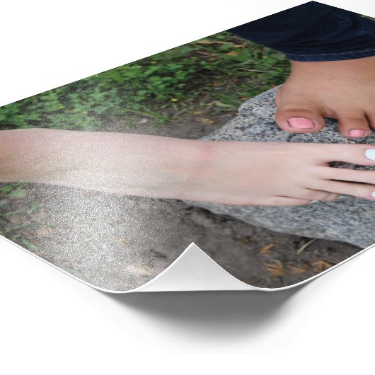 Barefoot Rock Foto Print (Ecke)