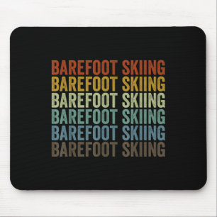 Barefoot-Skisport Retro Mousepad