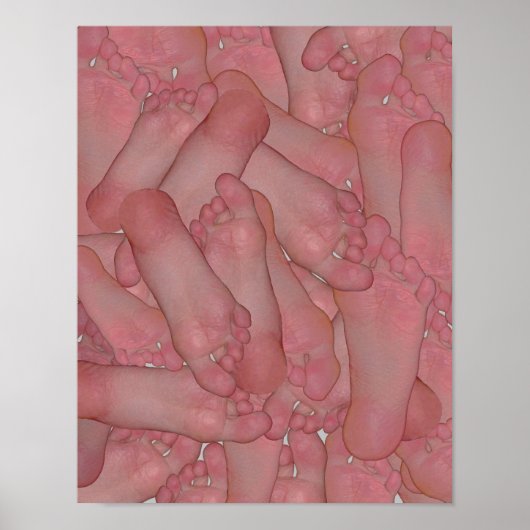 BareFoot Soles Poster von FunnyFeet (Vorne)