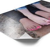 Barefoot Together Foto Print (Ecke)
