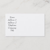 Barefoot-Trimmer Visitenkarte (Rückseite)