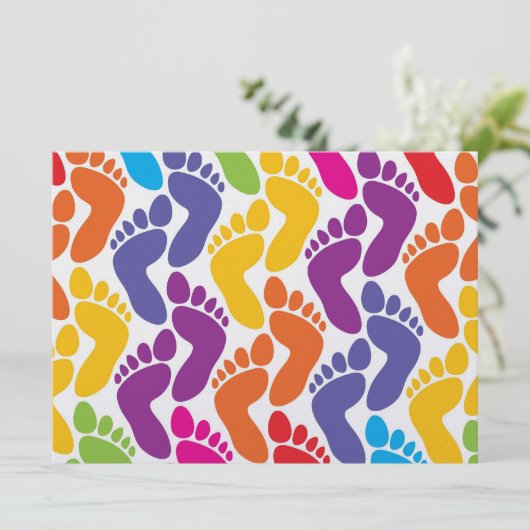 Barefootin' - Beach Wedding - SRF Einladung (Stehend Vorderseite)