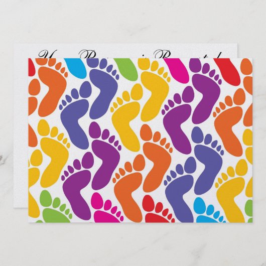 Barefootin' - Beach Wedding - SRF Einladung (Vorne/Hinten)