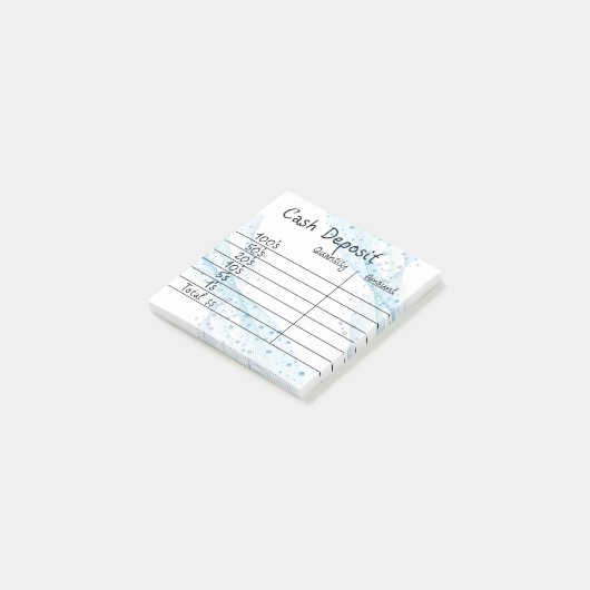 Bareinlage Post-it Klebezettel (angewinkelt)