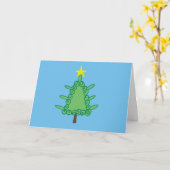 Barelines Willy Weihnachtsbaum Karte (Gelbe Blume)