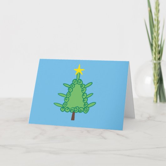 Barelines Willy Weihnachtsbaum Karte (Vorderseite)