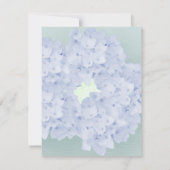Barely Blue Hydrangea-Antwortkarte RSVP Karte (Rückseite)