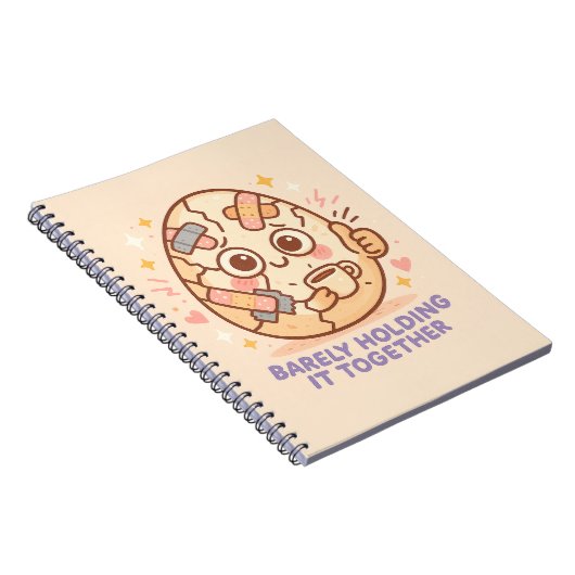 Barely Holding It Together Notizblock (Rechte Seite)