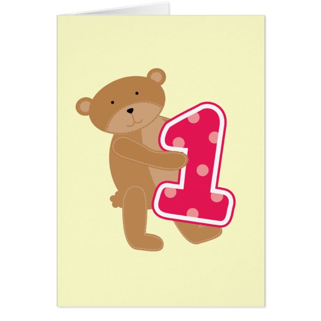 Bären 1. Geburtstag T - Shirt und Geschenke (Vorne)